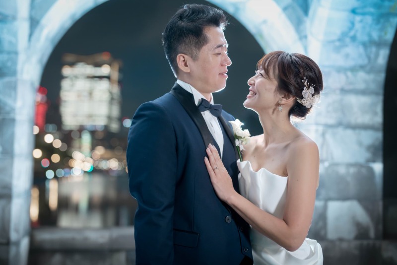 近い距離で自然な表情を