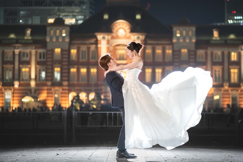 【東京駅・丸の内・東京タワー前撮りフォトプラン】素敵に撮影