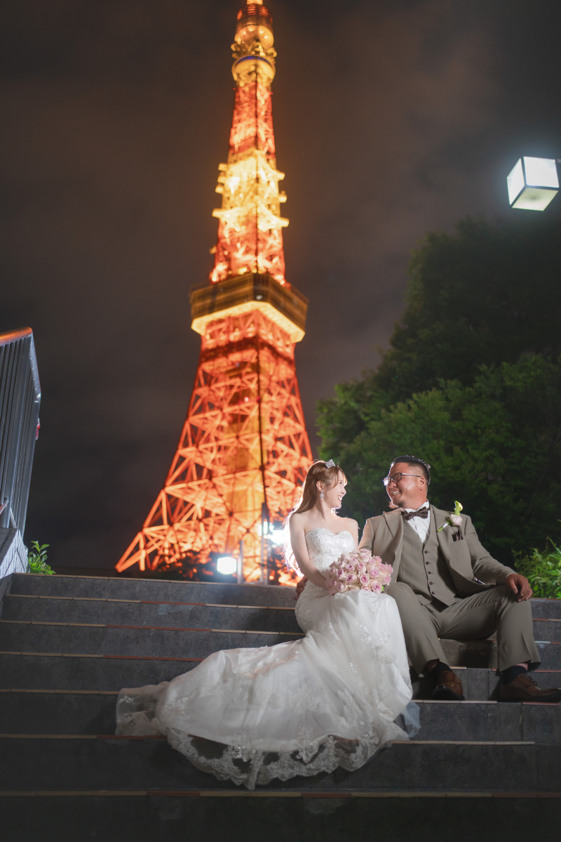 ドレスチェンジをして東京タワーにGO