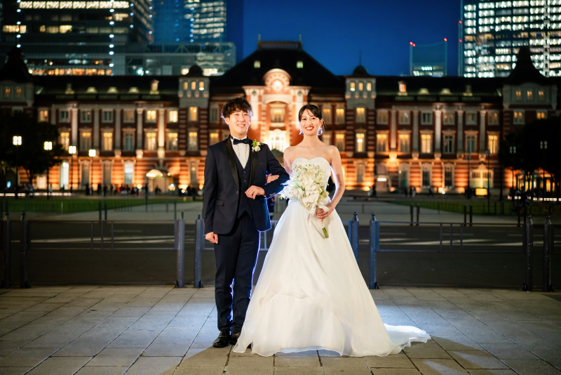 いよいよライトアップされた『東京駅』撮影へ！