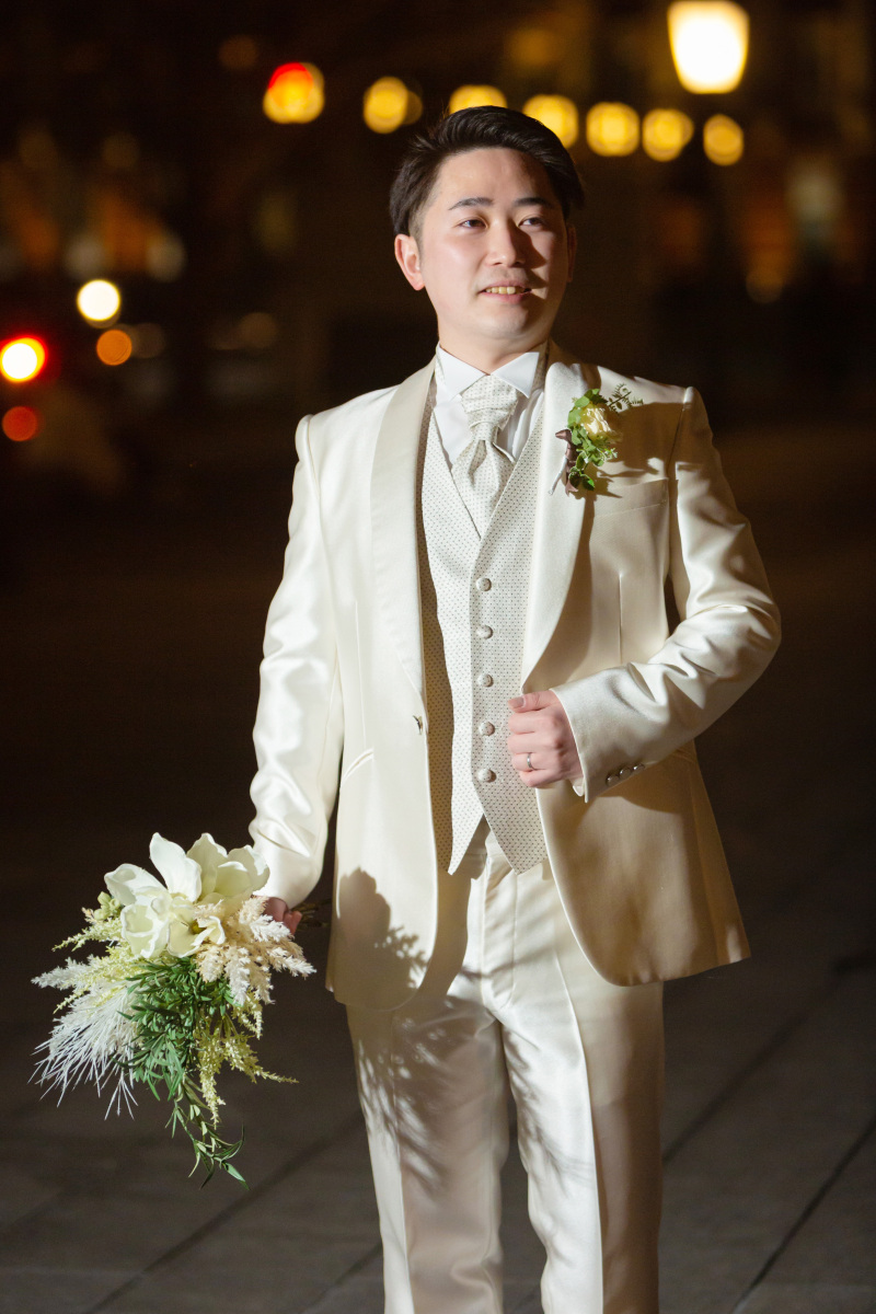 ご新郎様のソロショット