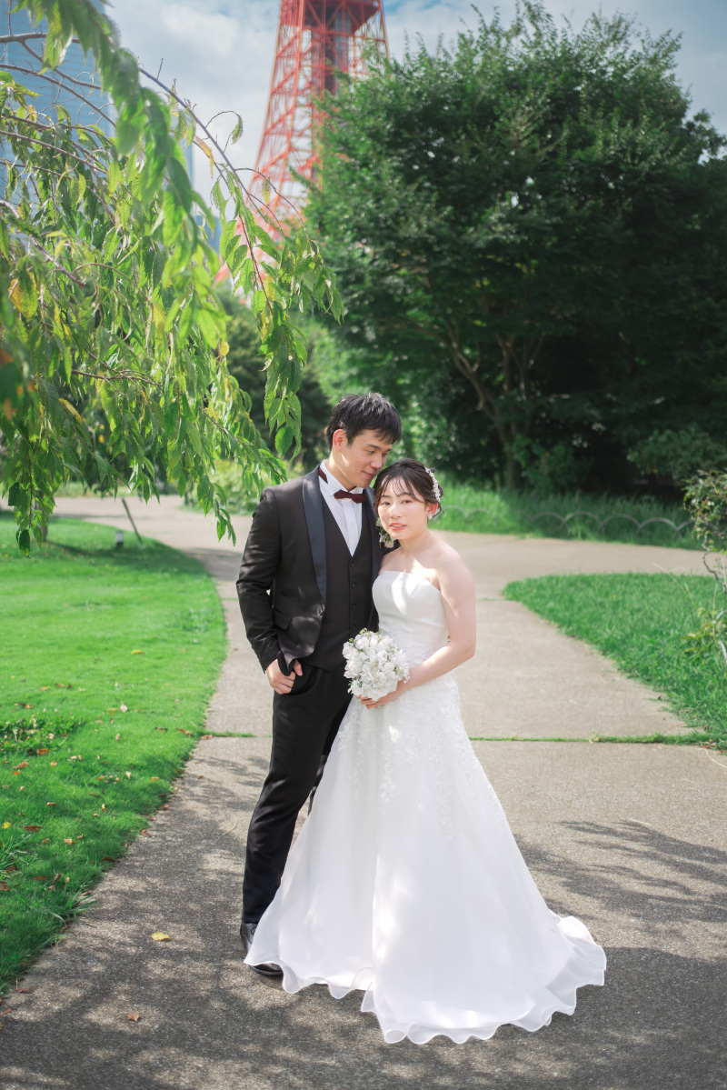 おふたりの全身ショットをお撮りしました