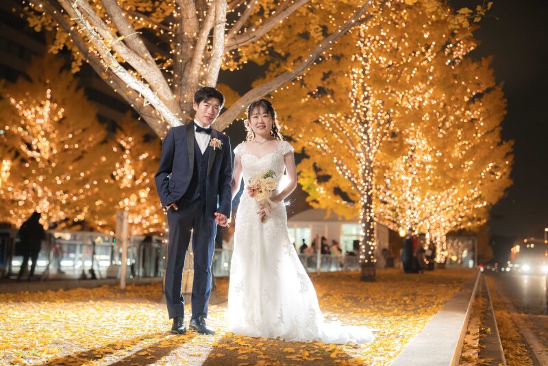 自然と融合するイルミネーションを