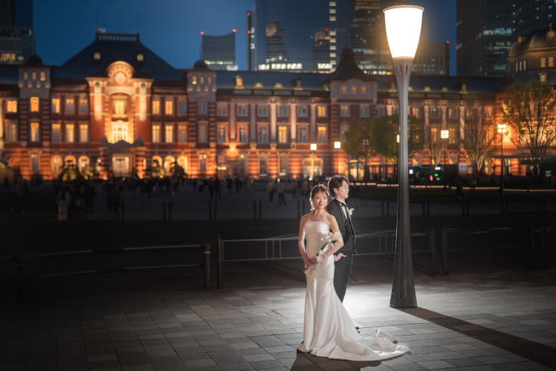 街灯の灯りの暖かさがgood