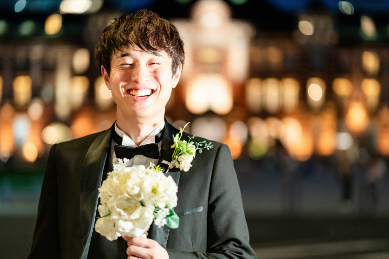 ご新郎様のソロショットも