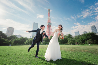 東京タワーと東京駅でドレスチェンジ♪