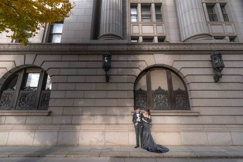  明治生命館にて