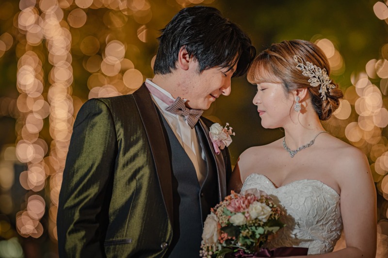 近づいてお二人のロマンチックな雰囲気に◎