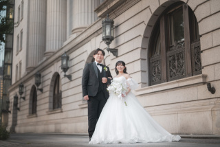 明治安田生命館と東京駅での撮影