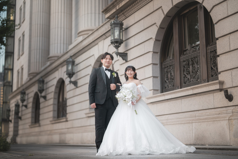 明治安田生命館と東京駅での撮影