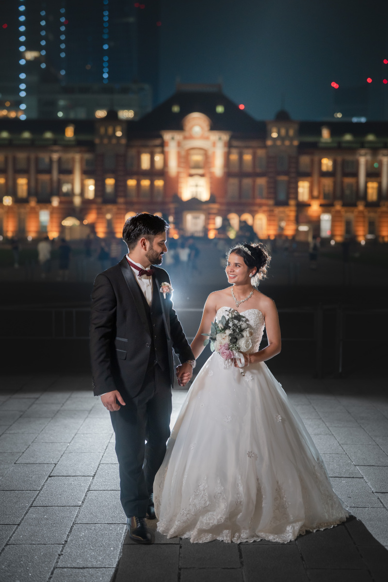 自然な表情のおふたりも素敵です