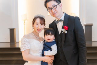 【純白チャペル&times;東京駅前ロケフォトセット】お子様と一緒に撮影でより素敵な思い出に