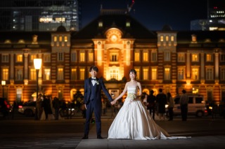 【東京駅周遊プラン】オフィス街のライトアップ