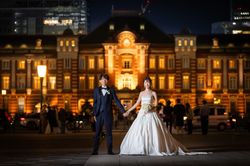 【東京駅周遊プラン】オフィス街のライトアップ