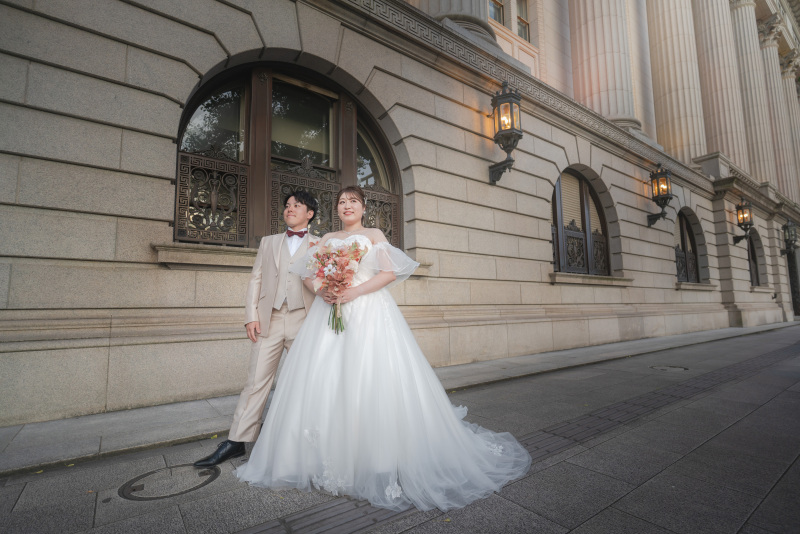 ご新郎様のタキシードが◎