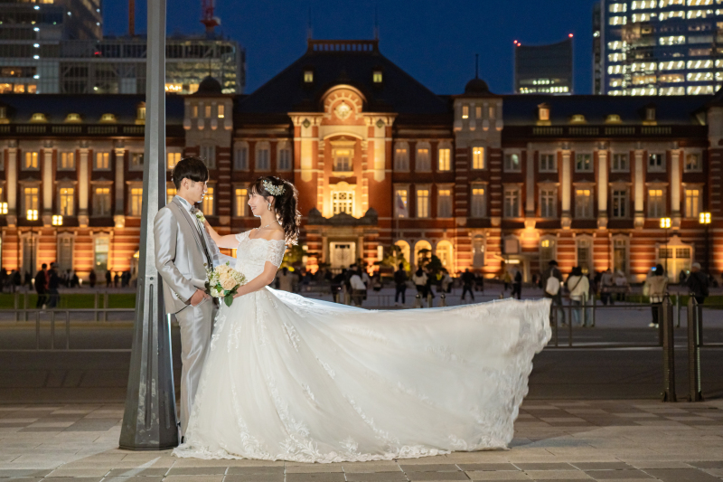 トレーンをなびかせて