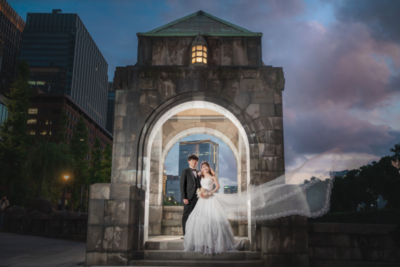 ベールや小物を使った撮影でばりえーしょん豊かに！