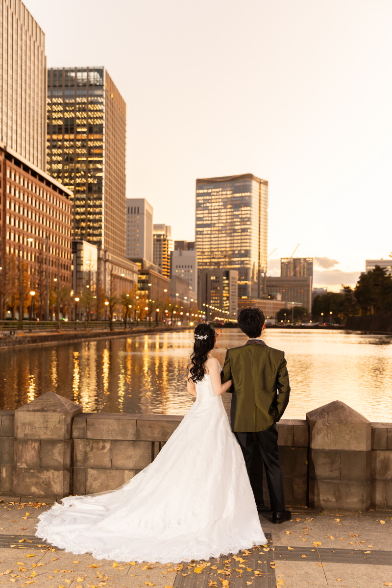 和田倉門で夕暮れのお写真をパシャリ