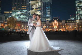 【東京駅・丸の内周遊前撮りフォトプラン】素晴らしき夜に喝采を