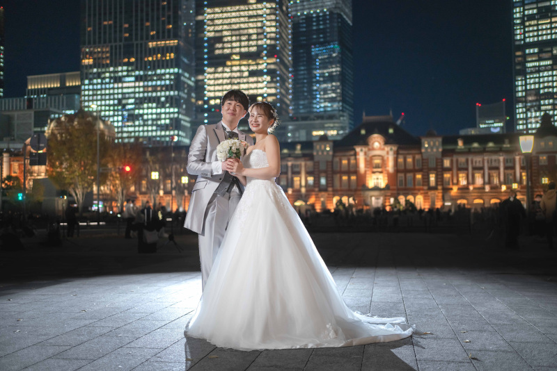 【東京駅・丸の内周遊前撮りフォトプラン】素晴らしき夜に喝采を