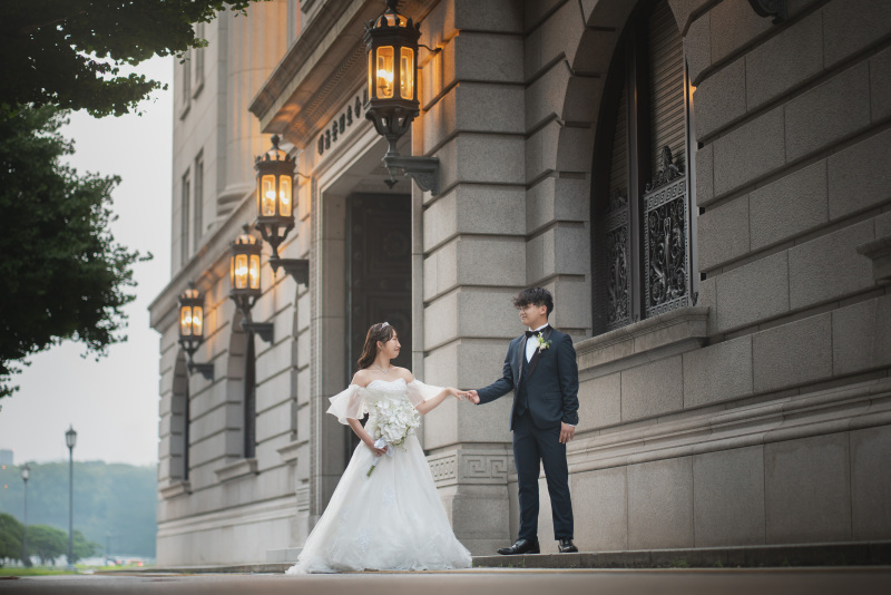 明治生命館から撮影スタート♪