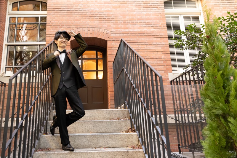 ご新郎様のソロショットも･:*+.