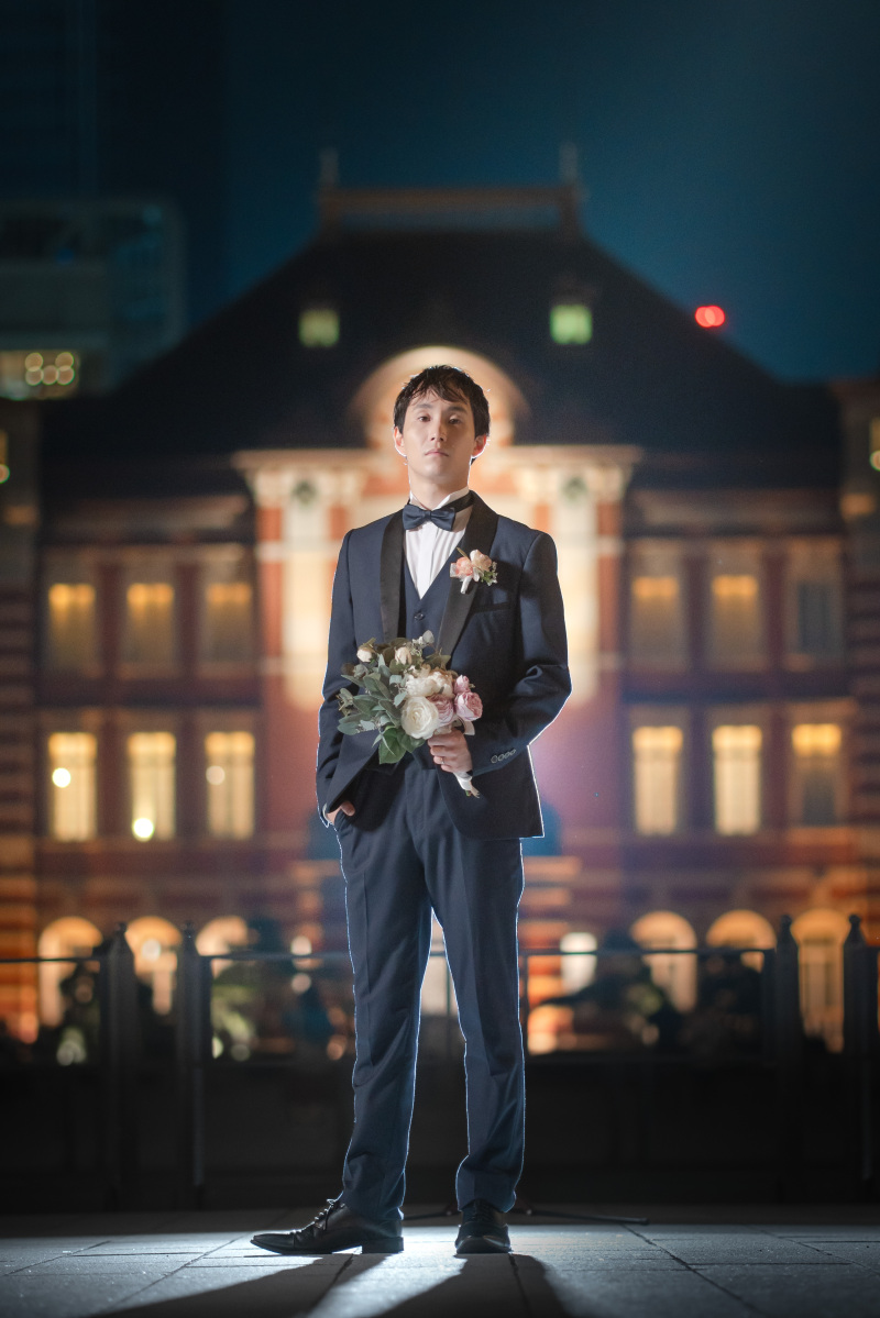 ご新郎様のソロショットも