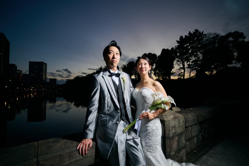 日も暮れての撮影