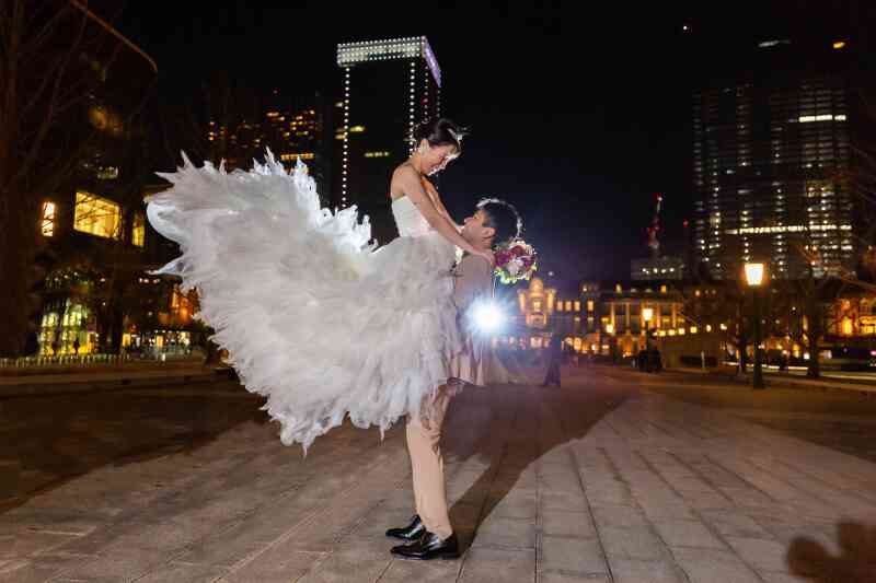 最後は東京駅をバックに♪