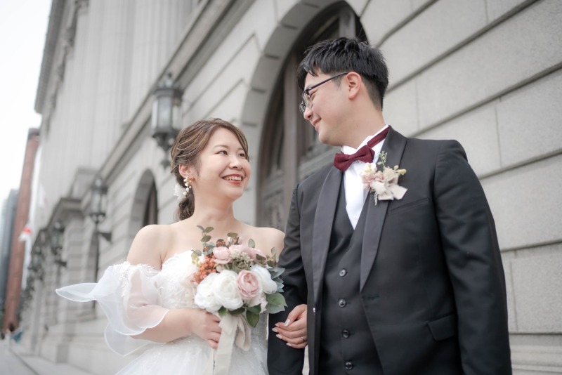 近い距離で自然な表情を