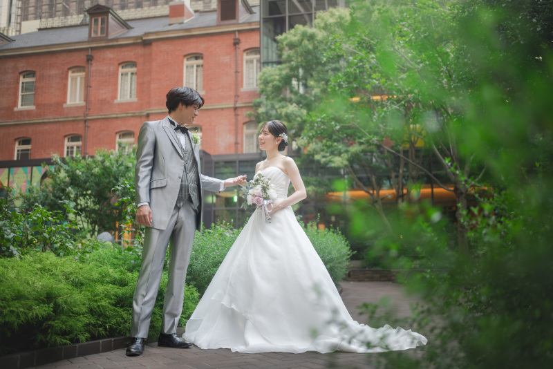 ドレスの広がりもしっかりわかるようにお撮りします