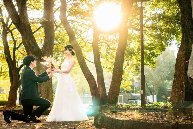 プロポーズシーンもドラマチックに