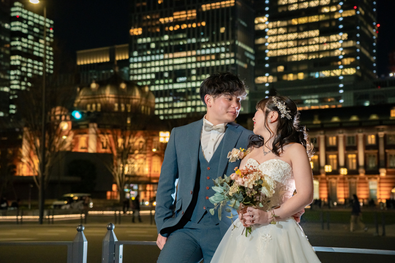 向かい合った表情