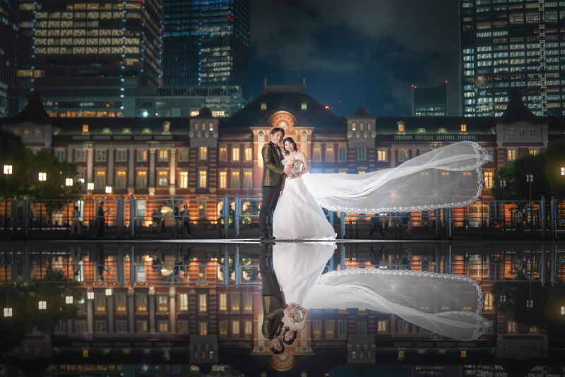 東京駅の撮影には「リフレクション加工」が◎