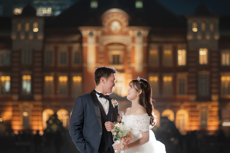 近い距離で自然な表情を