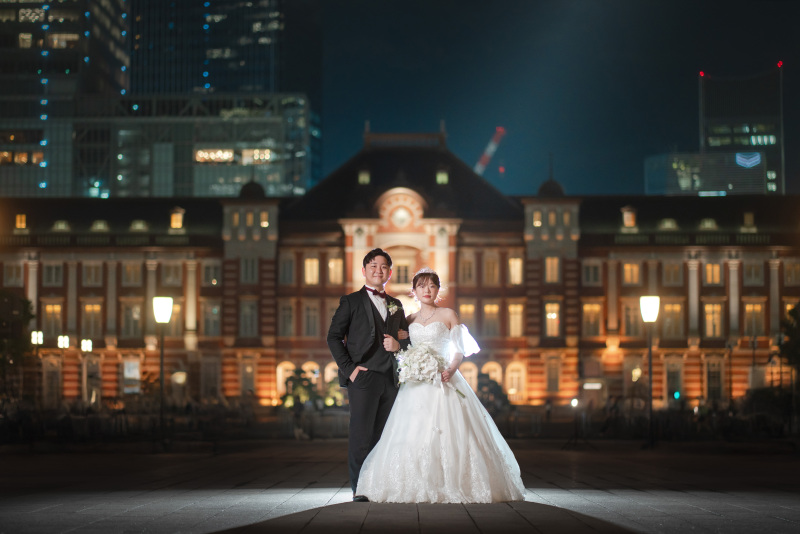 東京駅丸の内駅舎前でもパシャリ