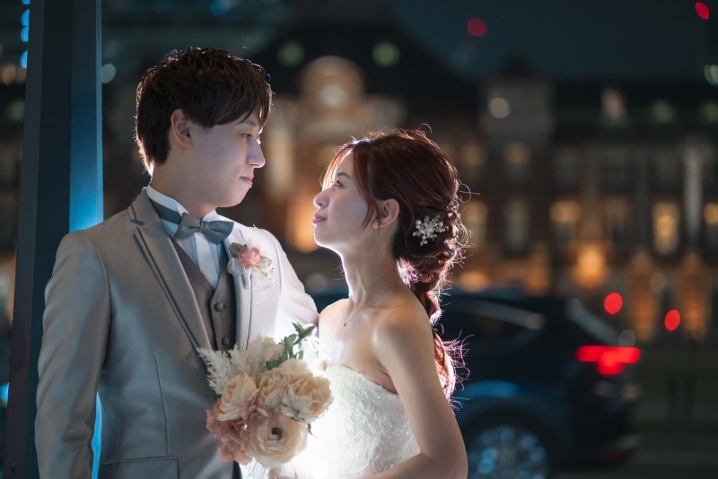 近い距離で自然な表情を