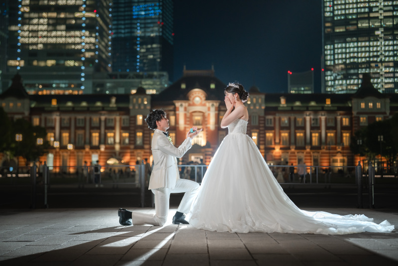 プロポーズ風ショットもお撮りしました