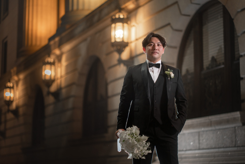 ご新郎様のソロショットも