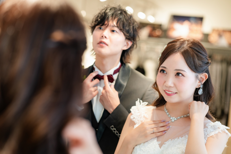 これから始まる撮影にドキドキ。整えて準備OK♬