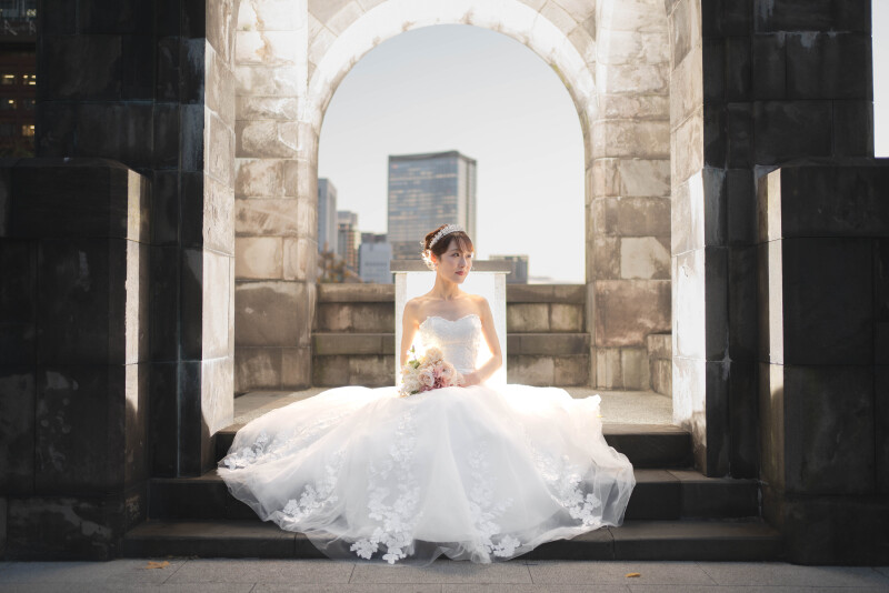 眩き純白のドレス