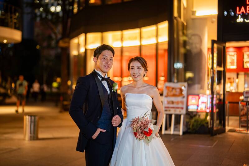 煌びやかな街で