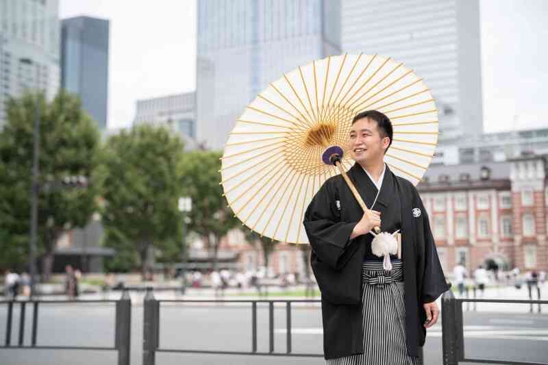 爽やかな笑顔で