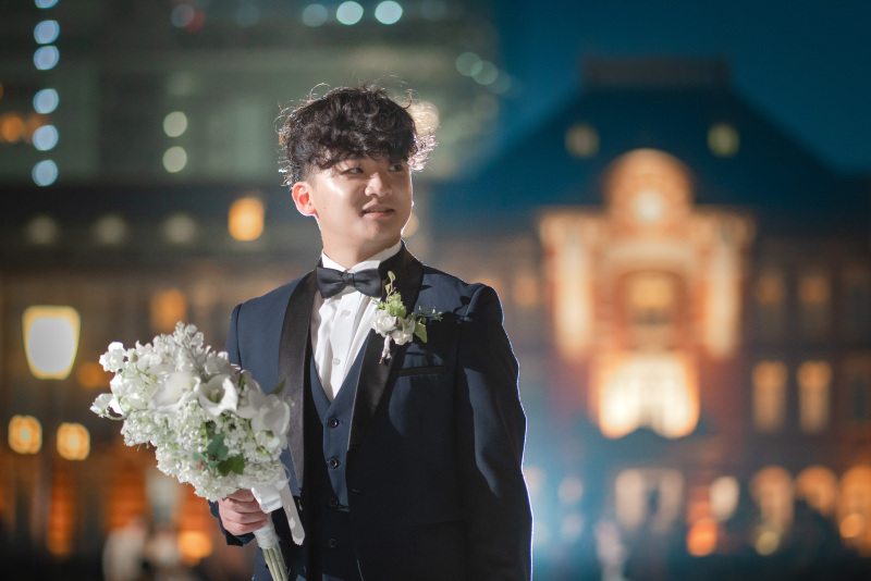 お次はご新郎様のソロショット♪