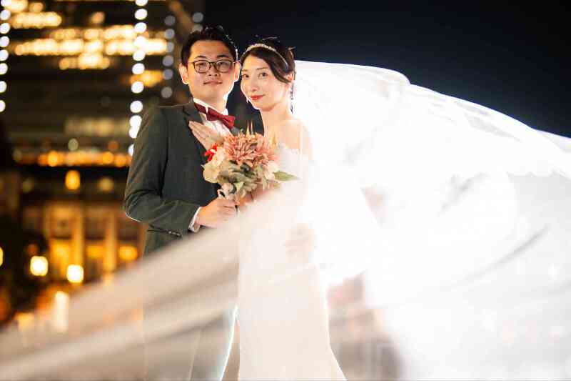 ベールと一緒に