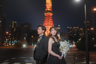 【東京タワー周辺】ブラックドレスでナイト撮影！映える写真がたくさんでしたね☆