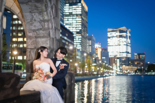 特急データ納品付!【10日後お渡し！】東京駅&和田倉門撮影　　全ドレス追加料金無し!《土日追加料金無料》◎特別価格¥99,000