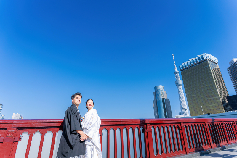 【浅草周遊ロケ】すべての白無垢・色打掛から選び放題 60カット◉163,900円