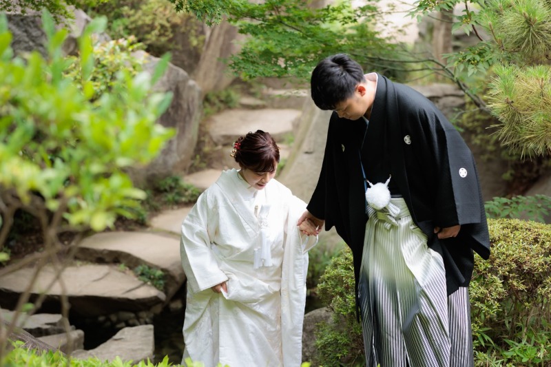 《目白庭園》和装ロケ すべての白無垢・色打掛から選び放題 ◉194,370円 申請料込み
