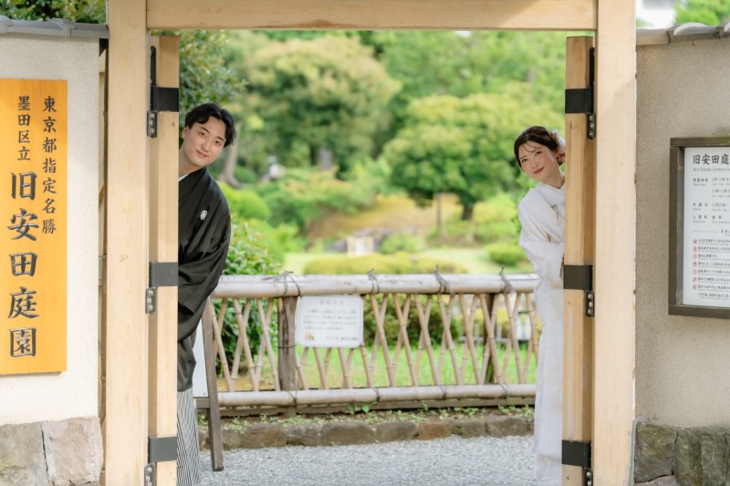 【8・9月撮影限定】《旧安田庭園》和装ロケ 全ての白無垢・色打掛から選べる ◉通常180,400円⇨136,400円